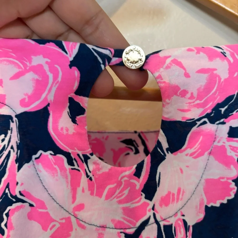Lilly Pulitzer Floral Waverly Floral 3/4 Top Women’s Size Medium